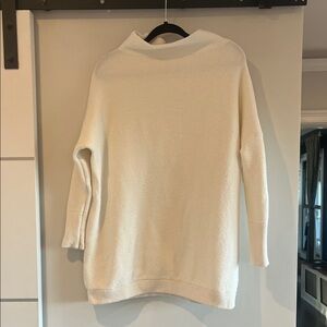 Free People Cream Cozy Ribbed Knit Women's Sweater